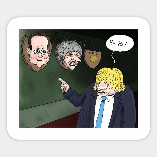 Boris Johnson PM Sticker by Felipe.Makes.Cartoons